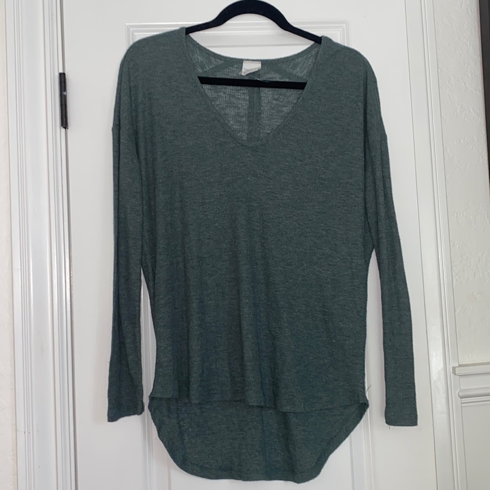 Green long sleeve shirt
